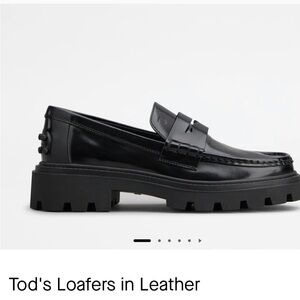 Tod's Black Patent Leather Loafers